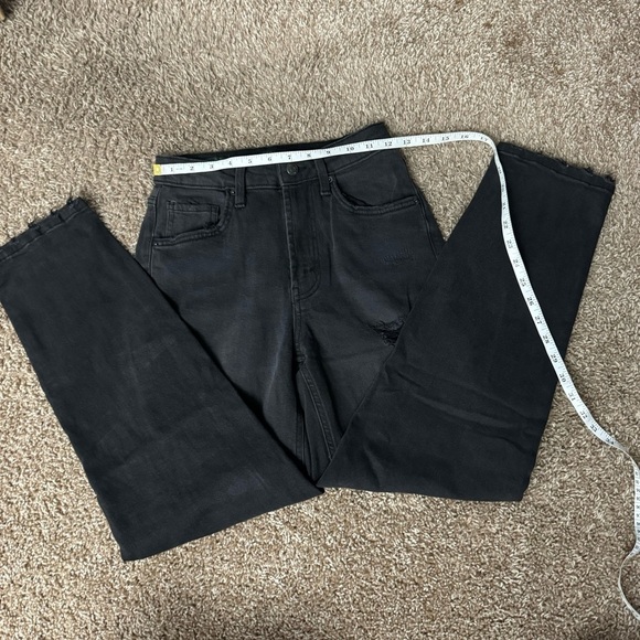 Wild Fable Women’s Black Super‎ High Rise Tapered Jean Size 2 - Picture 1 of 6